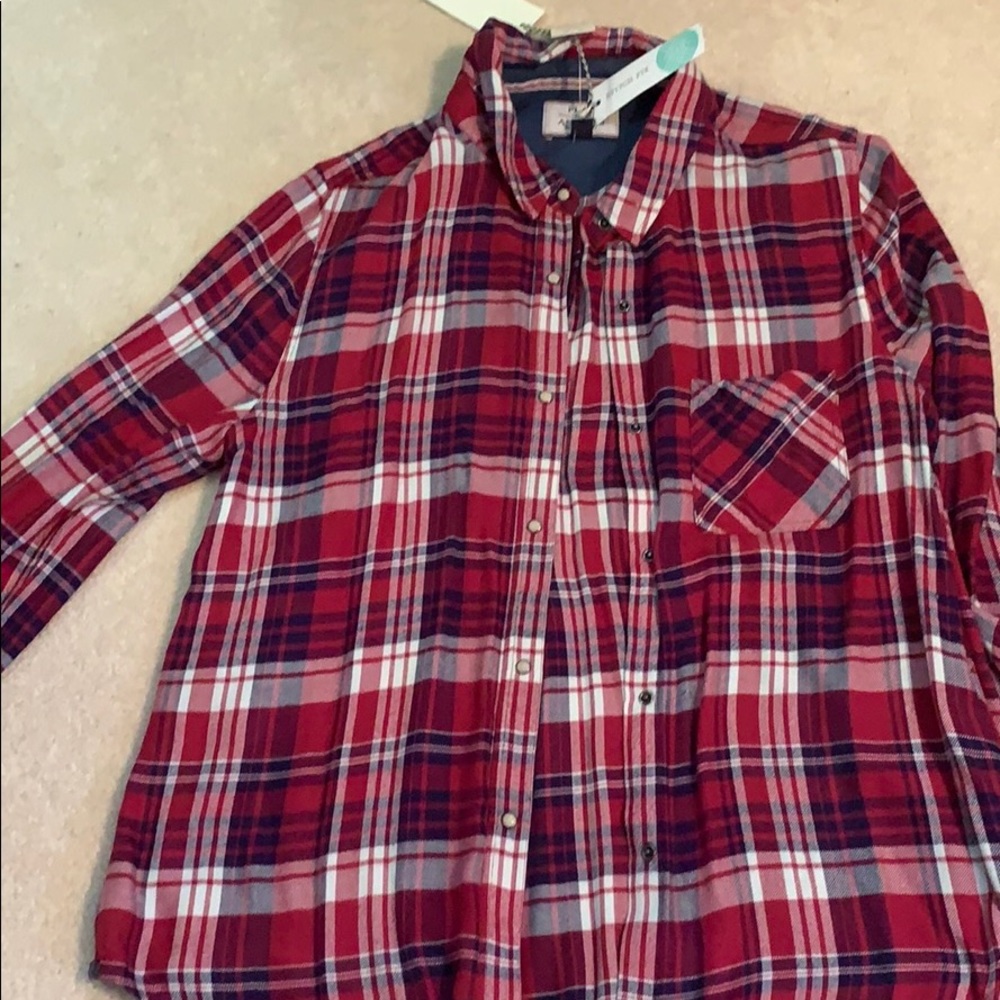 Flag and anthem Yolanda one pocket cotton shirt